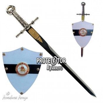 Mini Escudo Espada Templaria