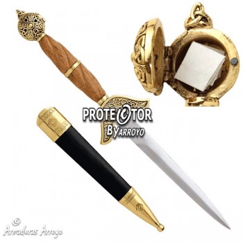 Daga Amor Secreto Medieval Forjada