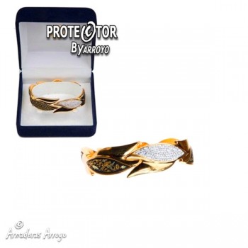 Pulsera Damasquinada Cristal Checo