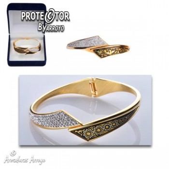 Pulsera Damasquinada Cristal Checo