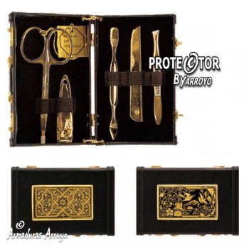 Estuche Manicura Damasquinado