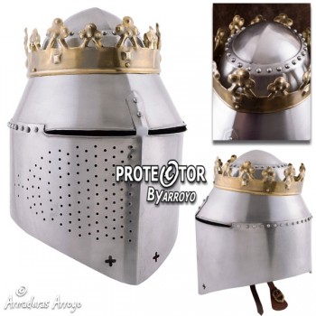 Casco Corona Yelmo Medieval