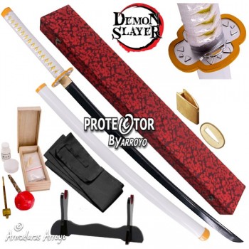 Katana Forjada Agatsuma Zenitsu Demon Slayer Guardianes