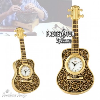 Reloj Guitarra Damasquinado