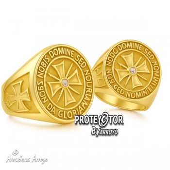 Anillo Templario Sello Caballeria