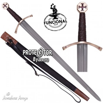 Espada Templaria Cruz pate Forjada